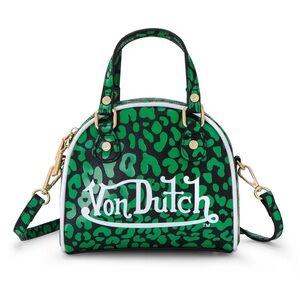 Von Dutch Green and Black Mini Bag